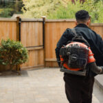 Landscape Maintenance leaf blowing